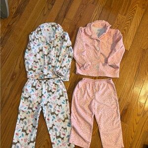 Carter's Kids Pajama Sets - White and Pink
